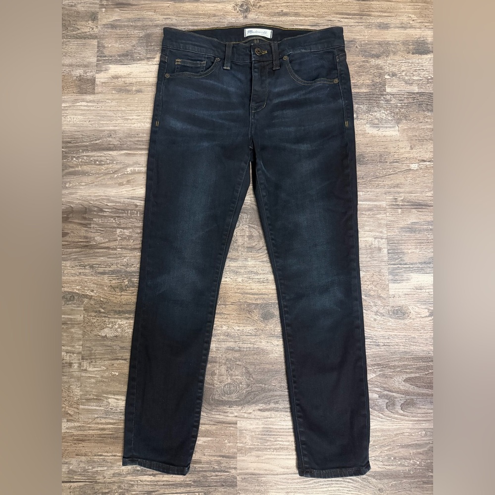 Madewell Wome’s Dark Blue Crop Skinny Jeans Size 27